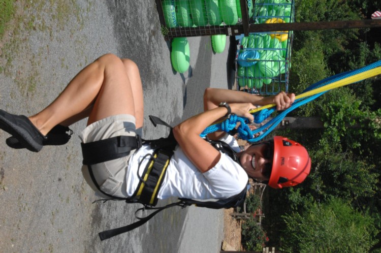 Cool River Adventures People on Ziplines