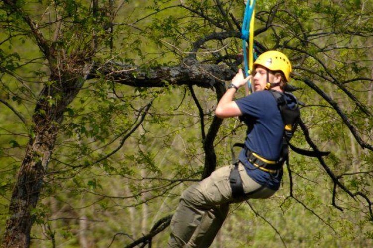 Cool River Adventures People on Ziplines