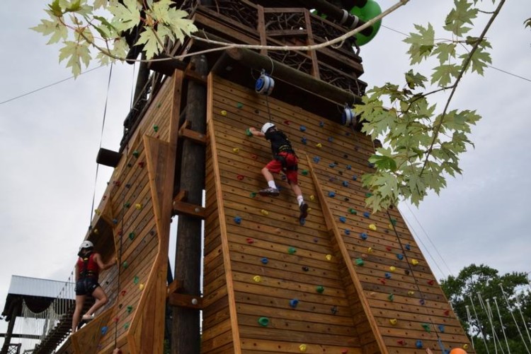 Cool River Adventures People on Climbing Walls
