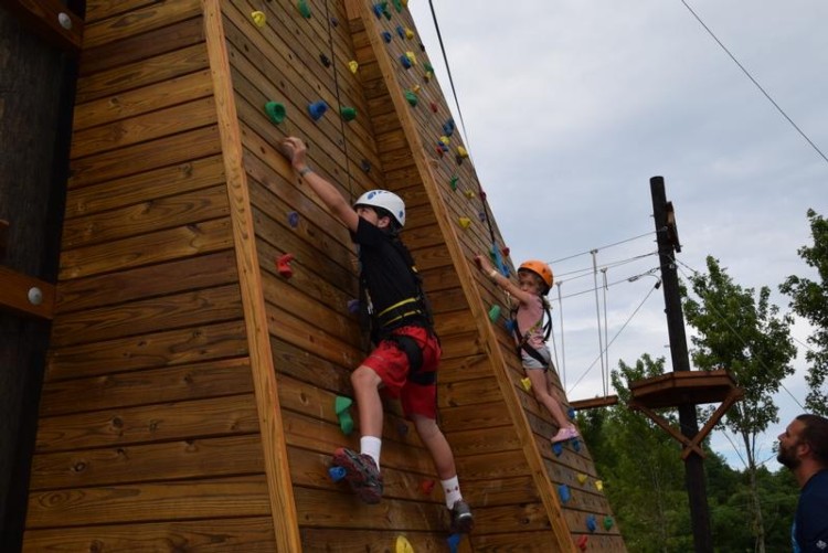 Cool River Adventures People on Climbing Walls