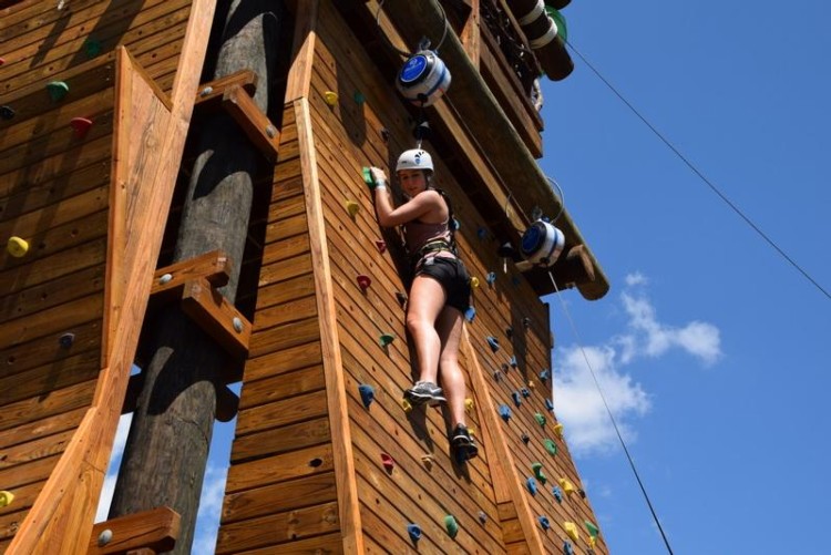 Cool River Adventures People on Climbing Walls